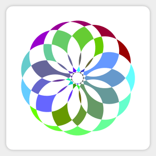 Colorful Abstract Circle Sticker